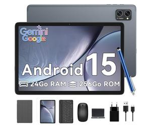 TABWEE T20 Tablette avec Clavier - 24 Go+ 256 Go(2To TF), Octo-Core, 10 Pouces, 5000 mAh, 8 MP+5 MP, 5G WIFI, GPS, Claviers, Souris, Stylet et Tablettes Tactiles
