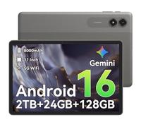 TABWEE T50 Android 16 Tablette 11 Pouces - 24 Go RAM, 128 Go ROM (Extensible à 2 to) | Batterie 8000 mAh & Écran 90 Hz | Appareil Photo 13+8 MP, WiFi 5G, GPS | Cadeau High-Tech Idéal