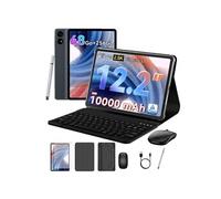 Tabwee T60 12 pouces Tablette Tactile avec clavier -Tablette Android 16, 48 Go RAM + 256 Go ROM, 10000 mAh, 1600 x 2400 FHD +, Gemini AI, GPS, Gris