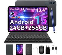 TABWEE T60 Pro Tablette 13,4 pouces, 24 Go + 256 Go avec étui, souris, clavier et stylet - Noir