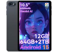 TABWEE T80 Tablet 10.5 inch,Android 15, 64GB ROM, 1280 x 800 pixel, 6000mAh battery, 5MP camera, 5G WiFi, Bluetooth,Gemini AI Tablet Tablet