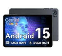 TABWEE T80 Tablette 10.5"" HD IPS Android 15 - Unisoc T310, 12 Go RAM, 64 Go + microSD 2 To, 6000 mAh, Gris