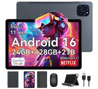 Tabwee Tablette tactile T90 11" FHD Gemini AI Android 16 24Go/128Go 8000mAh Avec clavier & stylet