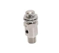 TAC-3P Air Pneumatic Mechanical Valve Exhaust valve 2 Position 3 Way M5 Female 1/8" Male Thread Button Switch Valves with Fittin NWPNLXEA(No Fittings)
