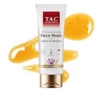 TAC - The Ayurveda Co. 7% Kumkumadi Face Wash for Visibly Glowing Skin, Face Cleanser with Saffron Removes Excess Oil & Dust, for All Skin Types - 100Ml