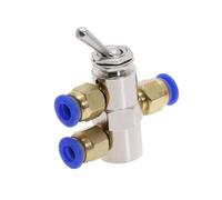 TAC2-4V Exhaust valve 2 Position 5 Way Toggles Cylindrical Mechanical Air Pneumatic Valve switch w Fiittings NWPNLXEA(With 4mm Fitting)