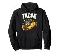 Tacat Funny Cat Taco Palindrome Graphique Vintage Sweat à Capuche