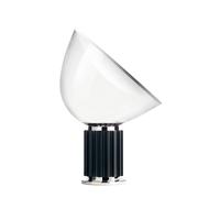 FLOS Lampe de table/sol Taccia LED H 64,5 cm Noir aluminium et verre