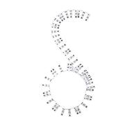 Tacdas 1 PCS Amovible Piano Clavier Autocollants Stave Notation Note Bande Autocollants pour Débutants Étudiants 61 Touches