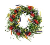 Tacdas 1 PCS Couronnes de pour Porte D'Entrée 18in Extérieur Bienvenue Fleurs D'Été