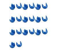 Tacdas 100 Pièces Séries Filet d'escalade Filet de Connecteur en Plastique Accessoires d'escalade à Boucle pour L'Extérieur Amusement Pièces de Corde d'escalade Osciller Bleu