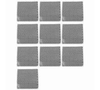 Tacdas 10X Panneau de Matrice LED RVB WS2812 Adressable Individuellement Flexible pour Affichage Vidéo, DC5V (16x16)