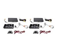 Tacdas 2 Ensemble Moniteur LCD de Voiture 9 Pouces HD -Compatible VGA/AV TV Lecteur DVD Caméra Vue Moniteur Appui-Tête Système de Recul de Stationnement