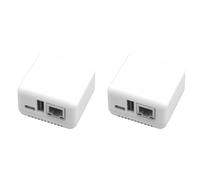 Tacdas 2 Serveur d'impression Réseau USB 2.0 NP330, Mini Serveur d'impression USB 2.0, Connexion RJ45 100 Mbps pour Téléphones Android, Prise UE