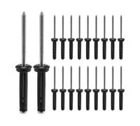 Tacdas 20 PièCes Tri-Grip Rivet avec 20 Anneaux en O Long Grip Tri-Fold Tri Bulb pour Installation en Eau Profonde Kayak, Canoë et Bateau
