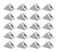 Tacdas 20Pcs Angle de Raccord de Coin 2020 en Aluminium, 20 X 20 L, Fixation du Support de Connecteur, Correspondance D'Utilisation, Profil en Aluminium Industriel 2020