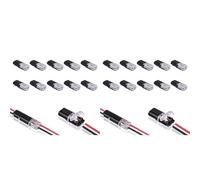 Tacdas 20PCS Connecteur Enfichable à Double Fil avec Boucle de Verrouillage, Connecteurs Enfichables 2 Broches 2 Voies Borne de Fil Compacte Universelle
