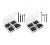 Tacdas 240 Pièces Clous à Suspendre pour Tableau 4 Tailles Clous Muraux pour Photo, Clous pour Tableau Mural pour Décoration Murale Kit de Cadre Suspendu