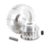 Tacdas 2Pcs MéTal Synchrone Poulie Pignon Moteur Courroie Pignon de Roue S Cj0618 Mini Tour Engrenages, Engrenages de DéCoupeuse en MéTal