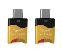 Tacdas 2PCS Type C Adaptateur de Lecteur de Carte Micro-SD TF 2PCS Type C Adaptateur de Carte TF Micro-SD