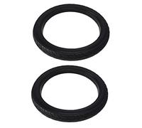 Tacdas 2X 16 Pouces 16 X 1.75 Pneus Solides de VéLo Pneus de VéLo de VéLo 16 X 1,75 Pneus AntidéRapants en Caoutchouc Noir Pneu de Cyclisme