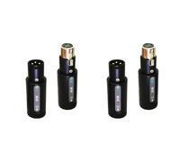 Tacdas 2X Adaptateur Émetteur-Récepteur XLR pour Microphone sans Fil 2,4 GHz, pour Microphone Dynamique, Mixeur Audio, Système de Sonorisation.