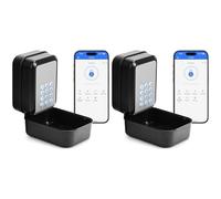 Tacdas 2X Boîtier de Verrouillage Électronique à Clé Intelligente Bluetooth avec Contrôle par Application et Code PIN, pour Agence Immobilière