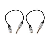 Tacdas 2X Cable D'adapteur Stereo 1/4 Pouce A 3.5 mm Cable 6.35 mm TRS Male A 3.5 mm Quart de Pouce Convertisseur