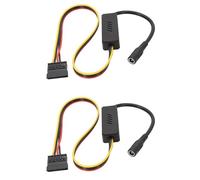 Tacdas 2X Câble d'alimentation DC 5525 vers Disque Dur Câble d'alimentation DC 12 V vers Disque Dur avec Régulateur de Tension Abaisseur