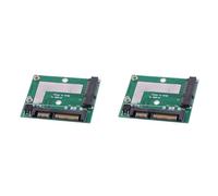 Tacdas 2X Carte Adaptateur Convertisseur MSATA SSD vers 6.0 GPS 2,5 Pouces Module Mini Pcie SSD