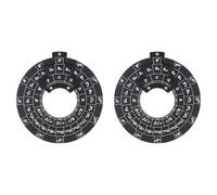 Tacdas 2X Cercle des Quintes Roue D'Accords de Guitare Outil de Mélodie en Bois Roue D'Accords Musicale pour Musiciens Accessoires de Guitare