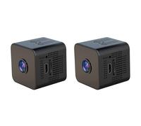 Tacdas 2X Détecteur de Son de Mouvement de Caméra WiFi 1080P pour Le Bureau à Domicile, Caméras de Voiture de Caméra de Vision Nocturne Intérieure pour la Surveillance