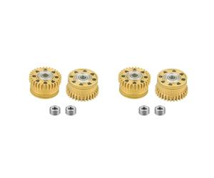 Tacdas 2X Engrenage D'Extrudeuse Gold K2, Kit D'Engrenages de Mise à Niveau Xirbbo pour Extrudeuse K2 Plus, Engrenage D'Extrudeuse à Filament Entièrement Métallique pour K2 Plus.