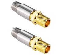 Tacdas 2X Foyers à Gaz Propane Liquide 1/2 Pouces Vanne de Mélange D'Air, Vanne de Mélange avec Capacité élevée 90 K BTU pour Foyer Extérieur Au Propane