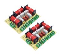 Tacdas 2X Haut-Parleur Audio 200 W à 4 Voies Crossover Double Diviseur de Fréquence pour Basses + Médiums + Aigus Crossover Professionnel KTV