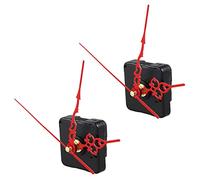 Tacdas 2X Haute Qualite Nouveau Quartz Noir Horloge Murale Mouvement Mecanisme de Reparation Kit de Pieces