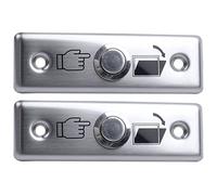 Tacdas 2X Interrupteur à de Bouton Poussoir de LibéRation de Sortie de Porte en Acier Partie Du ContrôLe D'AccèS M1L3