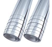 Tacdas 2X Miroir Autocollant Mural Rectangle Auto-AdhéSif DéCor de Chambre Haute Qualité Meubles Films Miroir Feuille 50X50 cm