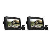 Tacdas 2X Rétroviseur de Vélo avec Caméra de Recul et Écran de 4,3 Pouces, Vision Nocturne, Grand Angle de Vue à 150°, Support Réglable.