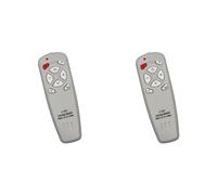 Tacdas 2X Télécommande Infrarouge Universelle à 8 Touches, Télécommande à Gros Boutons pour TV, CD, DVD, Ventilateur