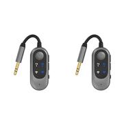Tacdas 2X Transmetteur Audio sans Fil Bluetooth pour Casque, Adaptateur Jack Audio 3,5 mm pour Téléviseur, Avion, Voiture, PC, Équipement de Sport.