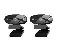 Tacdas 2X Webcam 1080P Mini PC USB Caméra 1080P Caméra Web HD Professionnelle avec Microphone pour Ordinateur Bureau Streaming