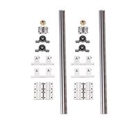 Tacdas 30 Pièces Séries Ensemble de Vis de Support D'arbre de Rail LinéAire de BoîTiers de Roulement de Guide D' Optique 400mm