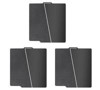 Tacdas 3Ensemble Plaque de Construction Double Face PEI Noire 257 X 257 mm pour -Lab A1/X1C/X1/X1E/P1P/P1S, Plaque PEI Lisse et PEI Texturée