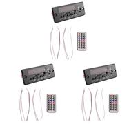 Tacdas 3pièces 2X25W 50W Amplificateur Lecteur MP3 Décodeur Carte 5V-12V Bluetooth 5.0 Voiture FM Radio Module Support TF USB Lecteur AUX Décodeur