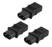 Tacdas 3X 2 Broches Iec 320 C8 Mâle une Iec 320 C9 Adaptateur Ca 6A / 250V Convertisseur de Puissance Industriel Eu