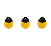 Tacdas 3X Bouée D'Ancre Ronde de Boule de Garde-Boue de Bateau de PVC Résistante Boule de Pare-Chocs de Quai Protection Gonflable Bouée D'Amarrage Marine Jaune
