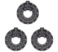 Tacdas 3X Cercle des Quintes Roue D'Accords de Guitare Outil de Mélodie en Bois Roue D'Accords Musicale pour Musiciens Accessoires de Guitare