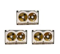 Tacdas 3X Disque de Bande Vierge de 55 Minutes, Disque Ouvert en Métal Double Face, Disque de Cassette Vierge, E