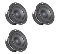 Tacdas 3X Haut-Parleur à Gamme Complète de 3 Pouces Haut-Parleur Audio 4 Ohms 30W Haut-Parleur HiFi Haut-Parleur Stéréo Moyen-Grave Haut-Parleur D'Amplificateur de Maison Bricolage